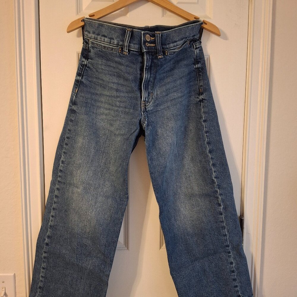 Banana Republic high rise wide leg crop jean